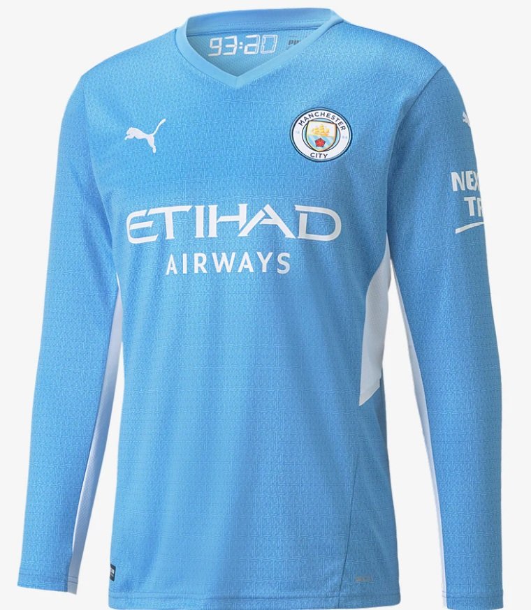 Camisa I Manchester City 2021 2022 Puma oficial manga comprida